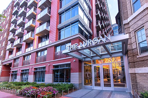 Entrance to Lurgan luxury apartment building