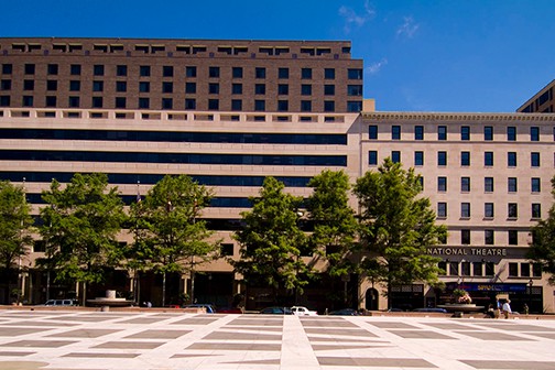 National Place mixed-use building on Freedom Plaza